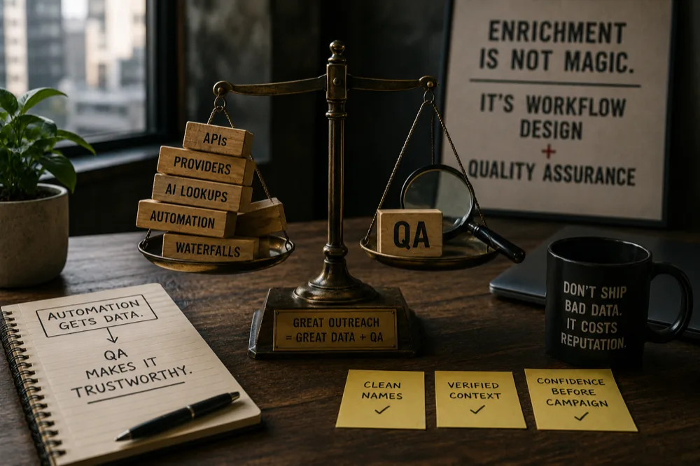 Enrichment is Not Magic: It's Workflow Design Plus QA