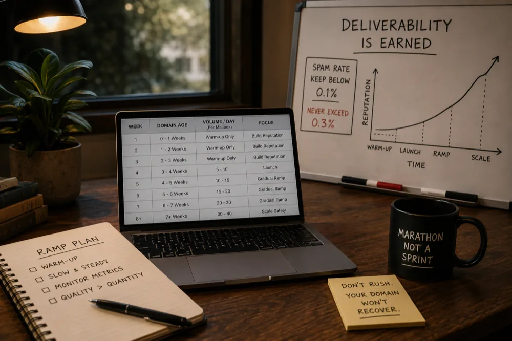 How to Ramp Outbound Volume Without Torching Deliverability