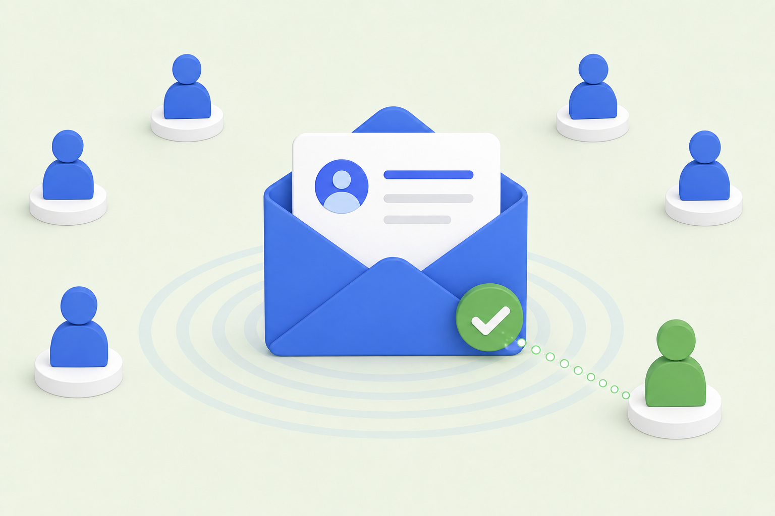 Vector graphic representing custom personalized messaging templates